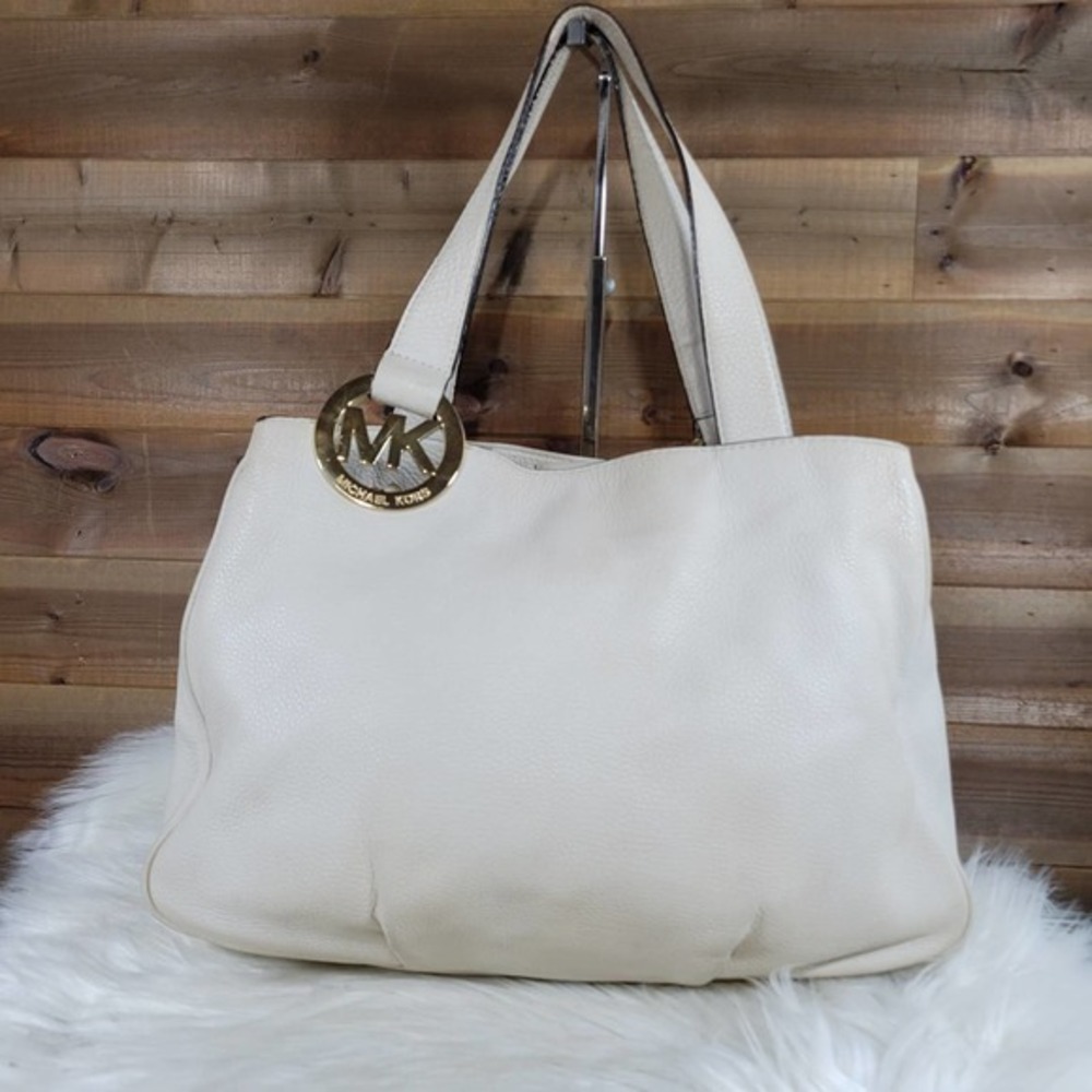 Michael Kors Large Cream East West Fulton Tote